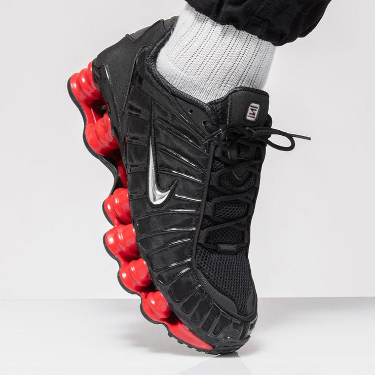Nike shox tl x skepta black red