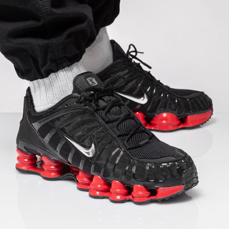 Nike shox tl x skepta black red