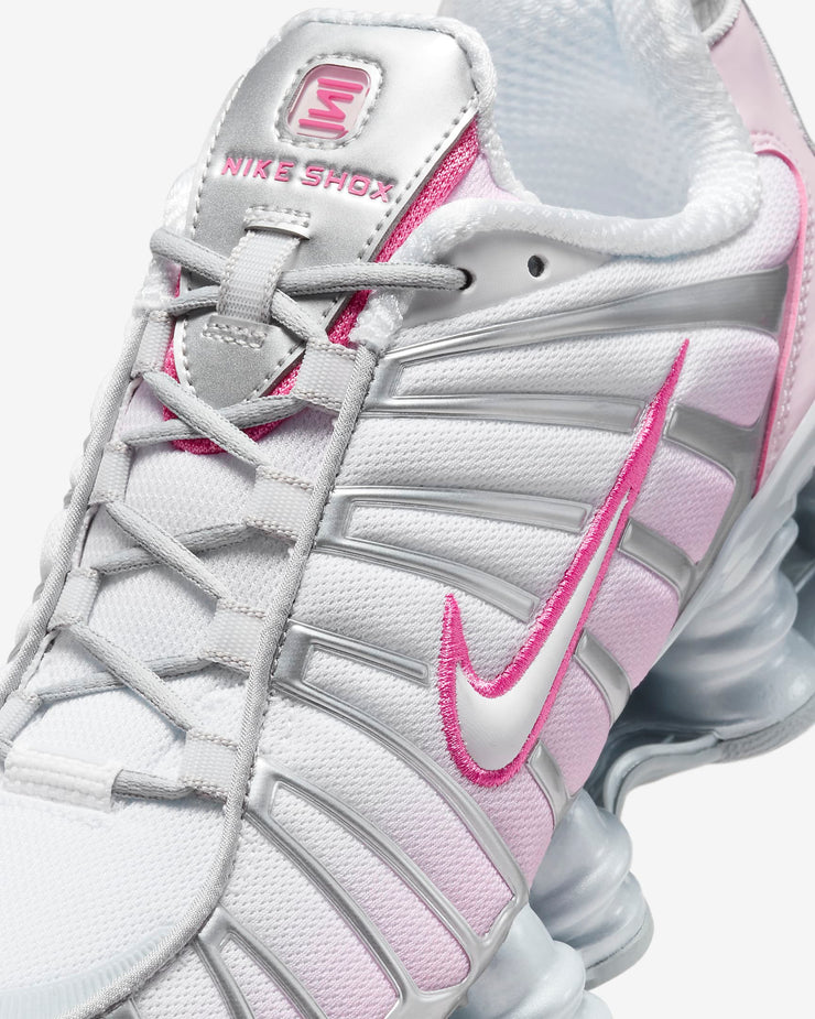 Nike Shox TL "Metallic Platinum/Pink Foam/White/Pinksicle" sneakers